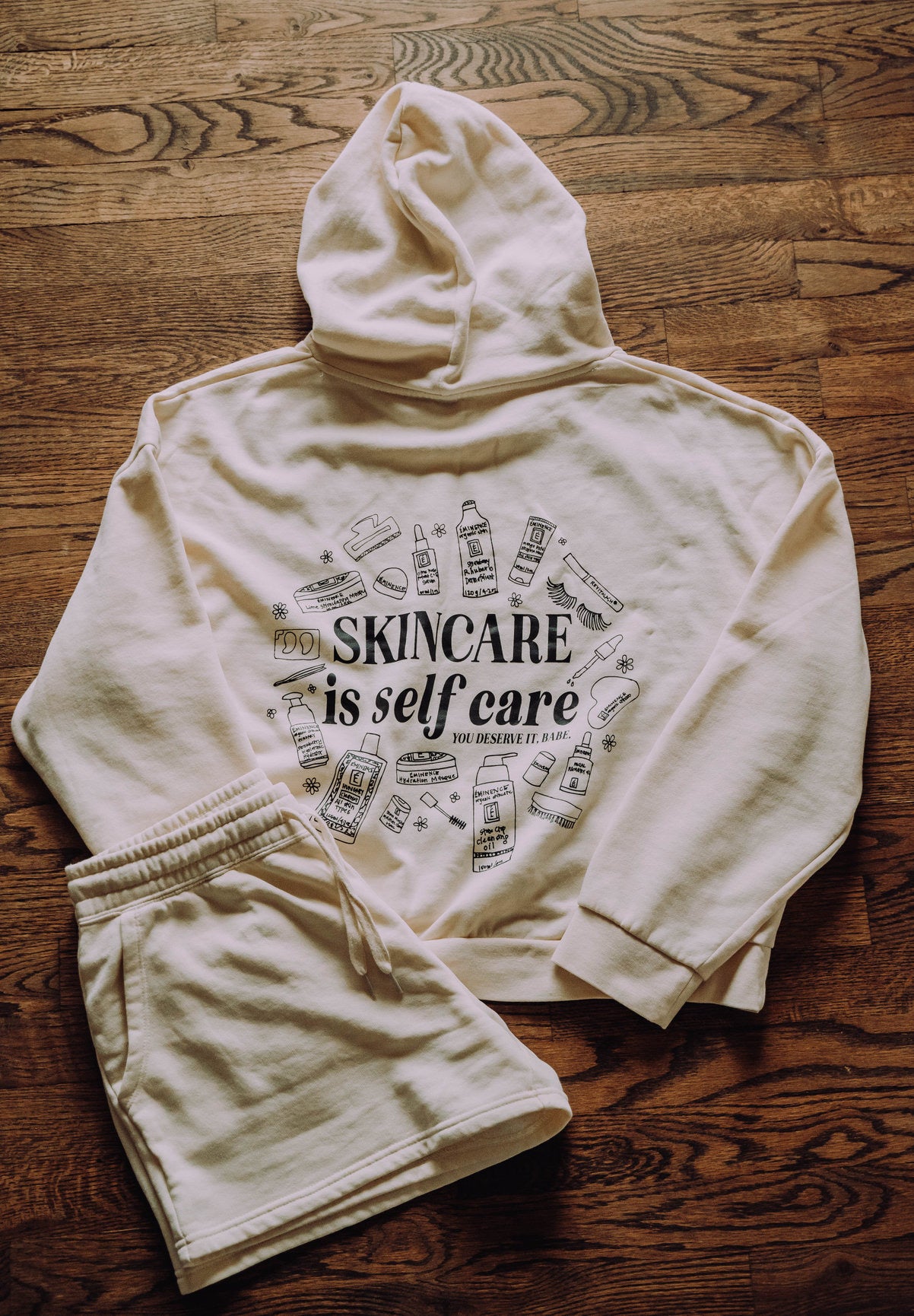 Skin Care Is Self Care - Hoodie and Short SET