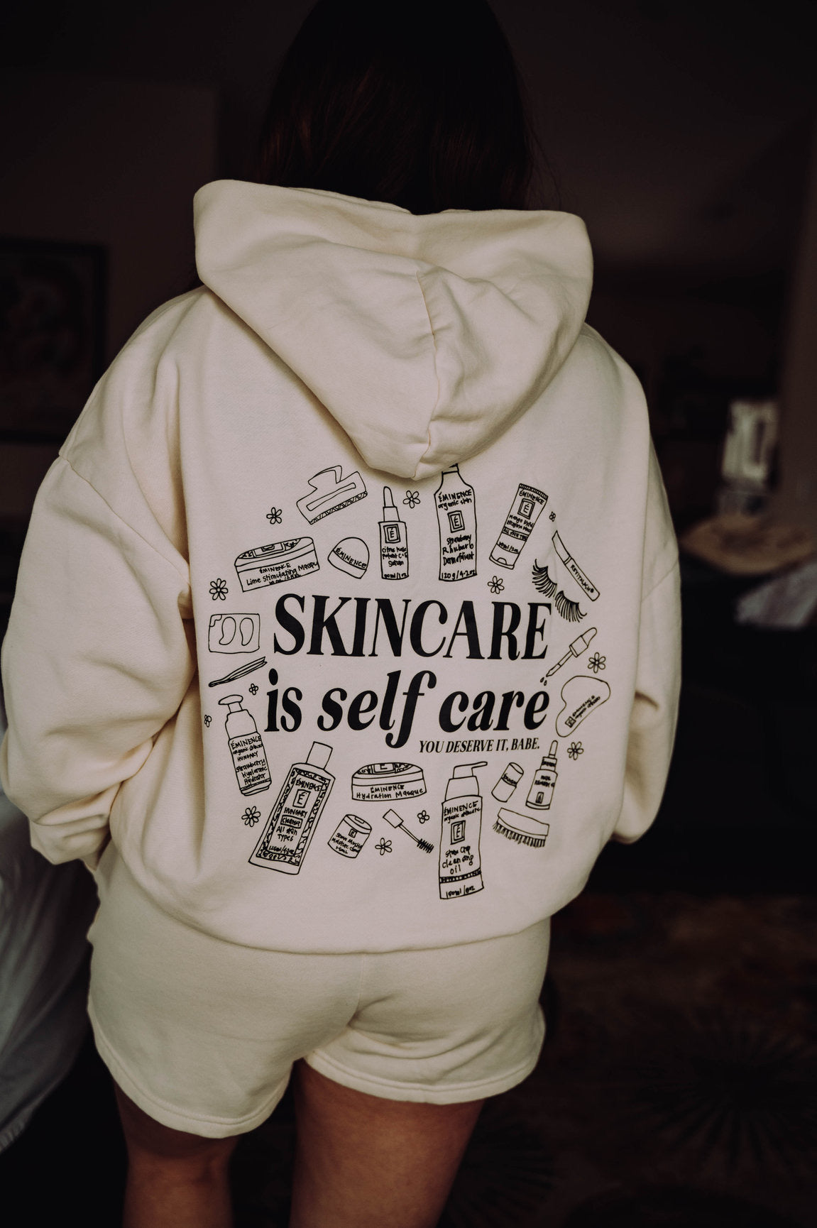 Skin Care Is Self Care - Hoodie and Short SET