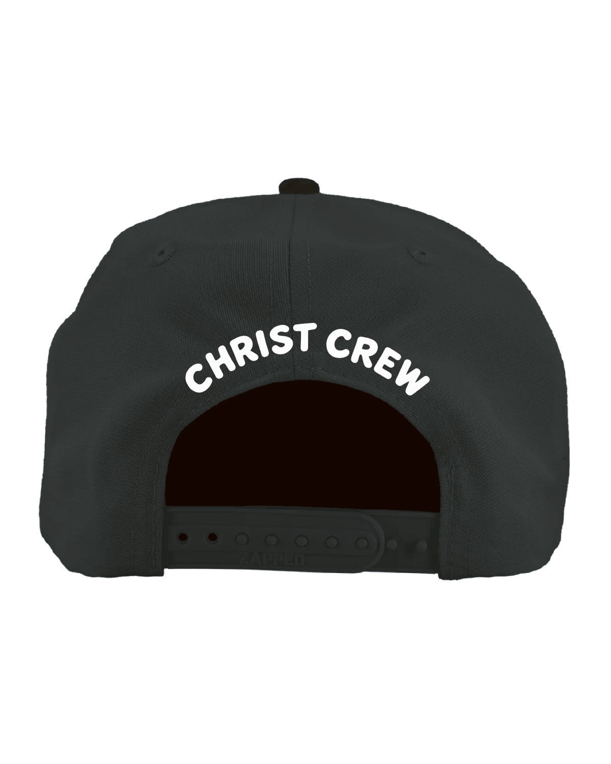 Christ Crew - Embroidered front and back - ZAPPED HEADWEAR - 5 Panel Medium Profile Snapback - PATRIOT