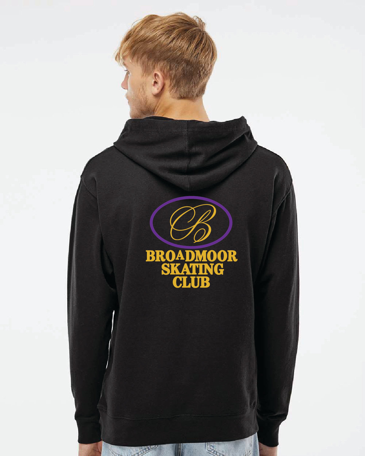 Broadmoor Skating - Printed - Pocket and Back Logo - Adult Independent Hoodie SS4500