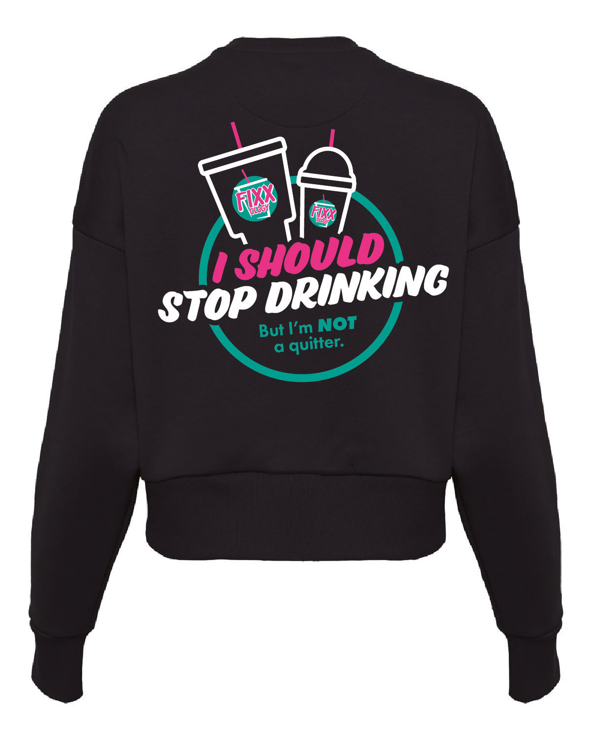 Women's Next Level Crop Sweatshirt - Printed Design
