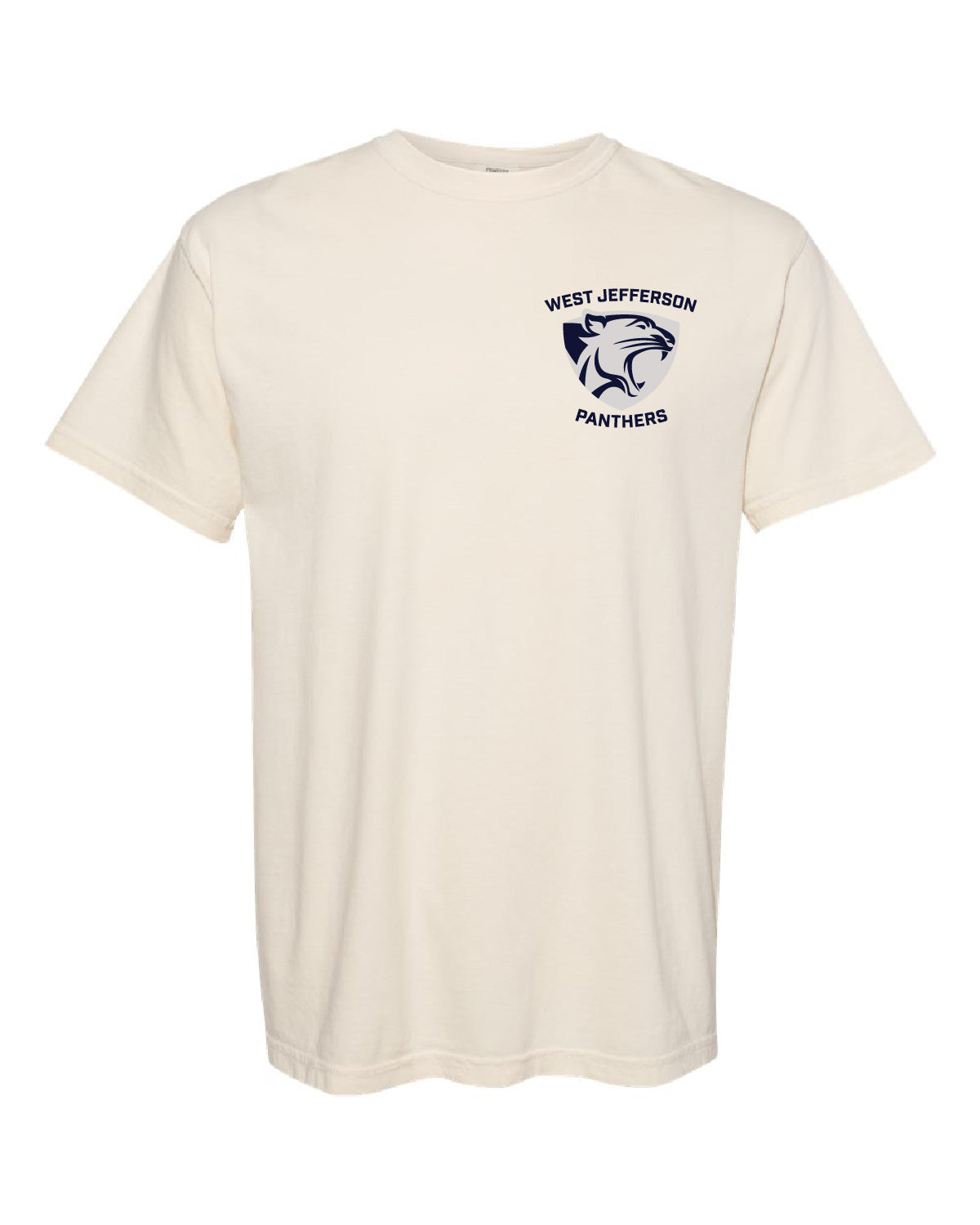 West Jefferson High School x VAST Apparel - Comfort Colors Tee - Pocket West Jefferson Panthers Shield