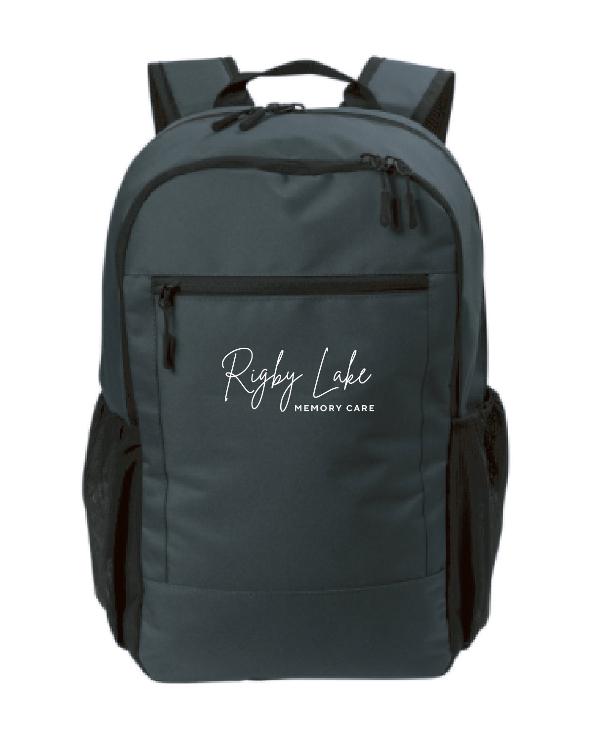 Rigby Lake Memory Care - Embroidered Logo - Daily Commute Backpack - BG226