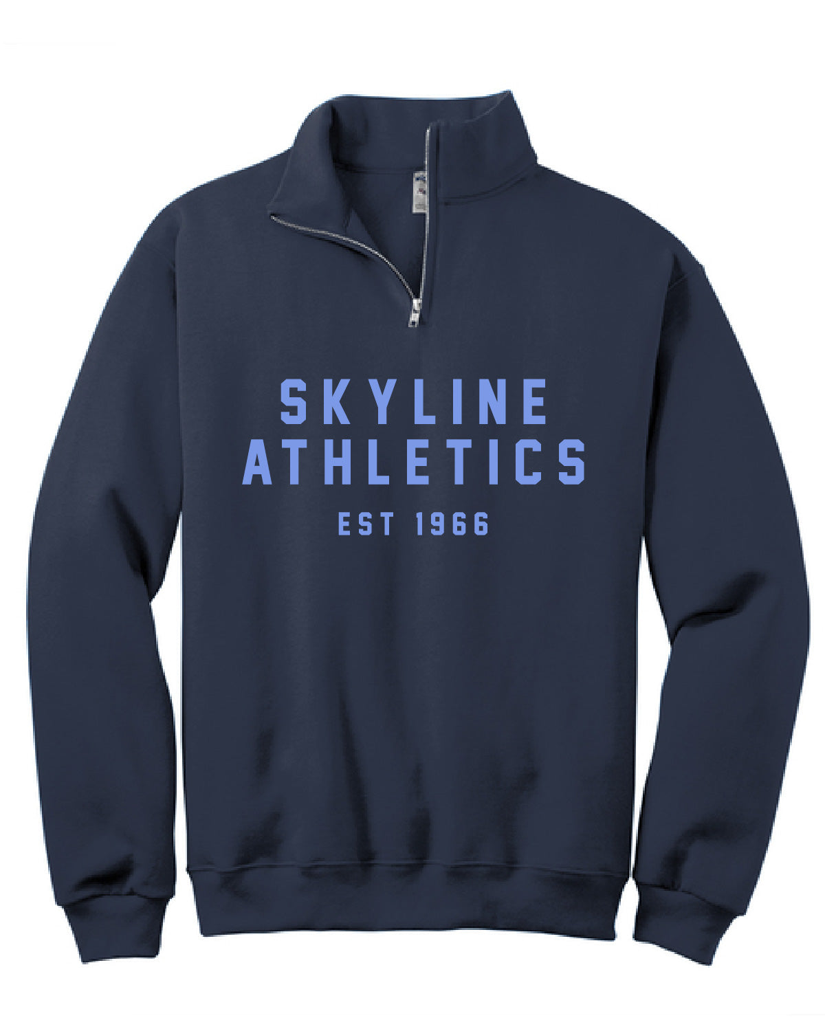 Skyline High School x VAST Apparel - 995M Quarter Zip Fleece - Navy - Skyline Athletics Est 1966