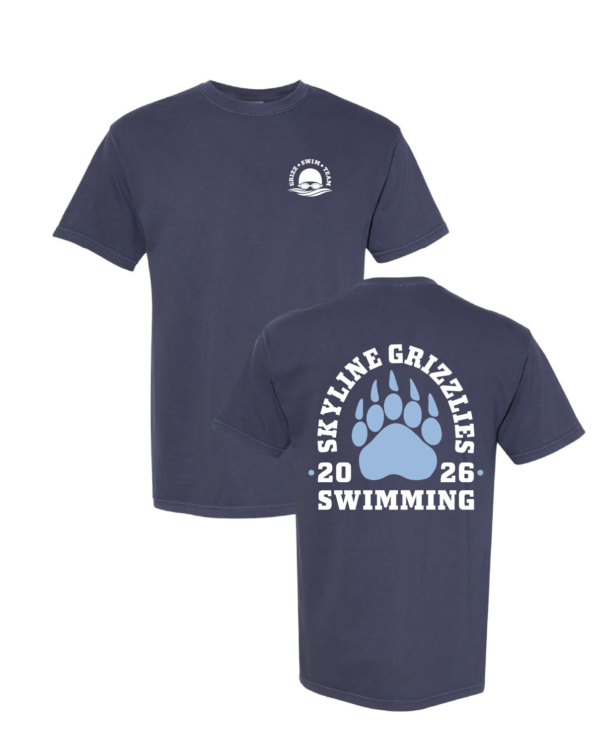 Bella Canvas Tee - Solid Navy - Printed Design