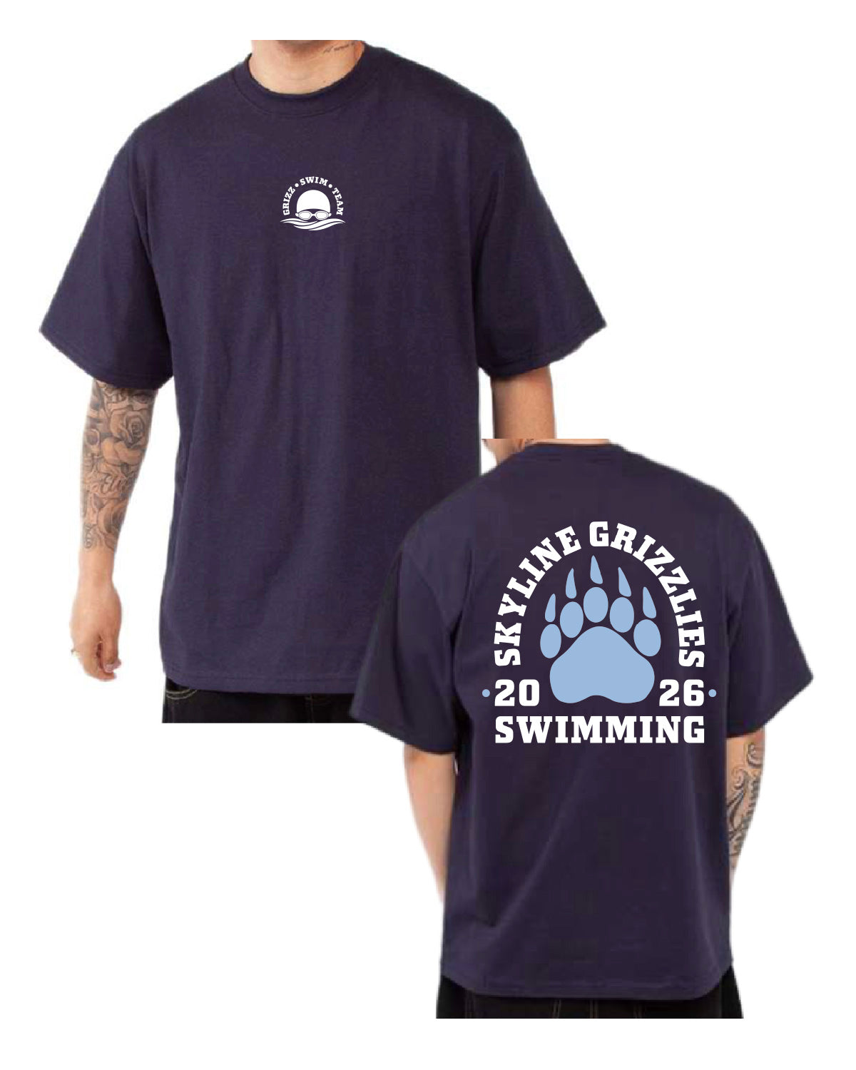 Shakawear Tee - Navy - Printed Design