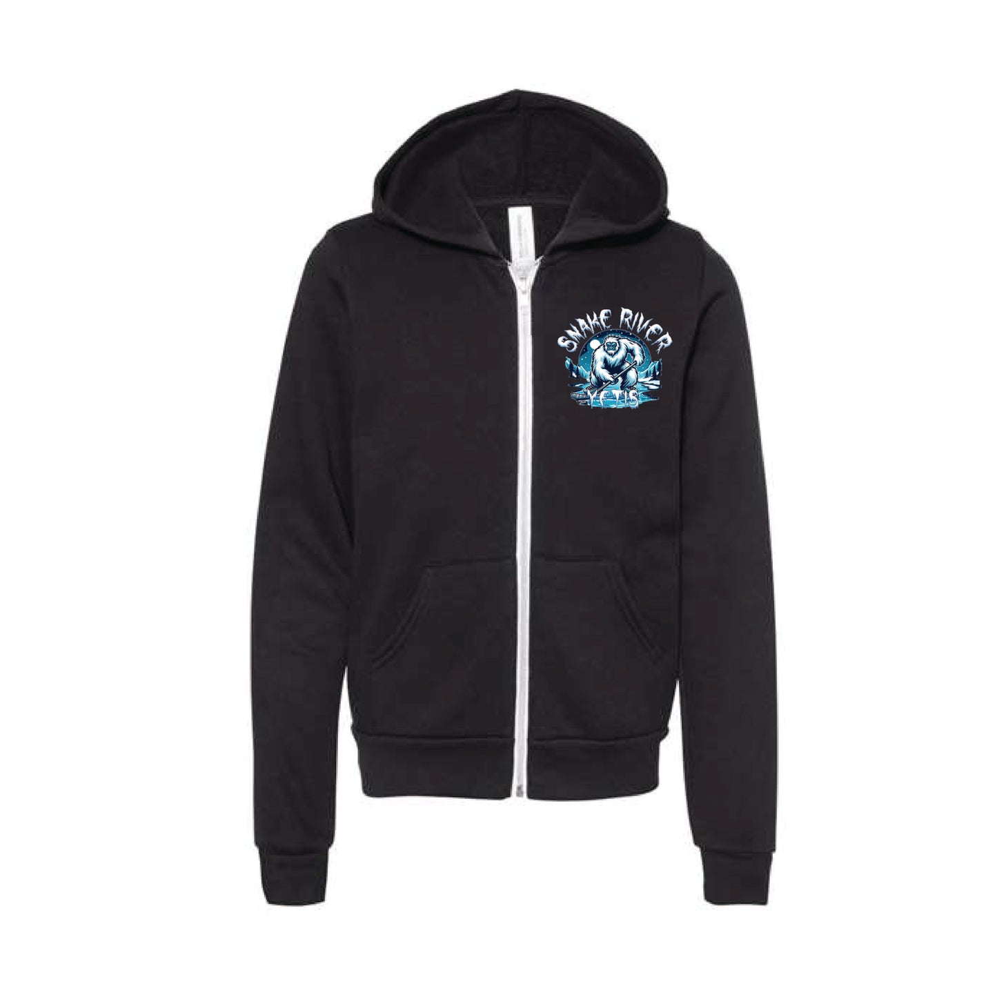 Snake River Yetis Warm Up - Youth Zip Hoodie