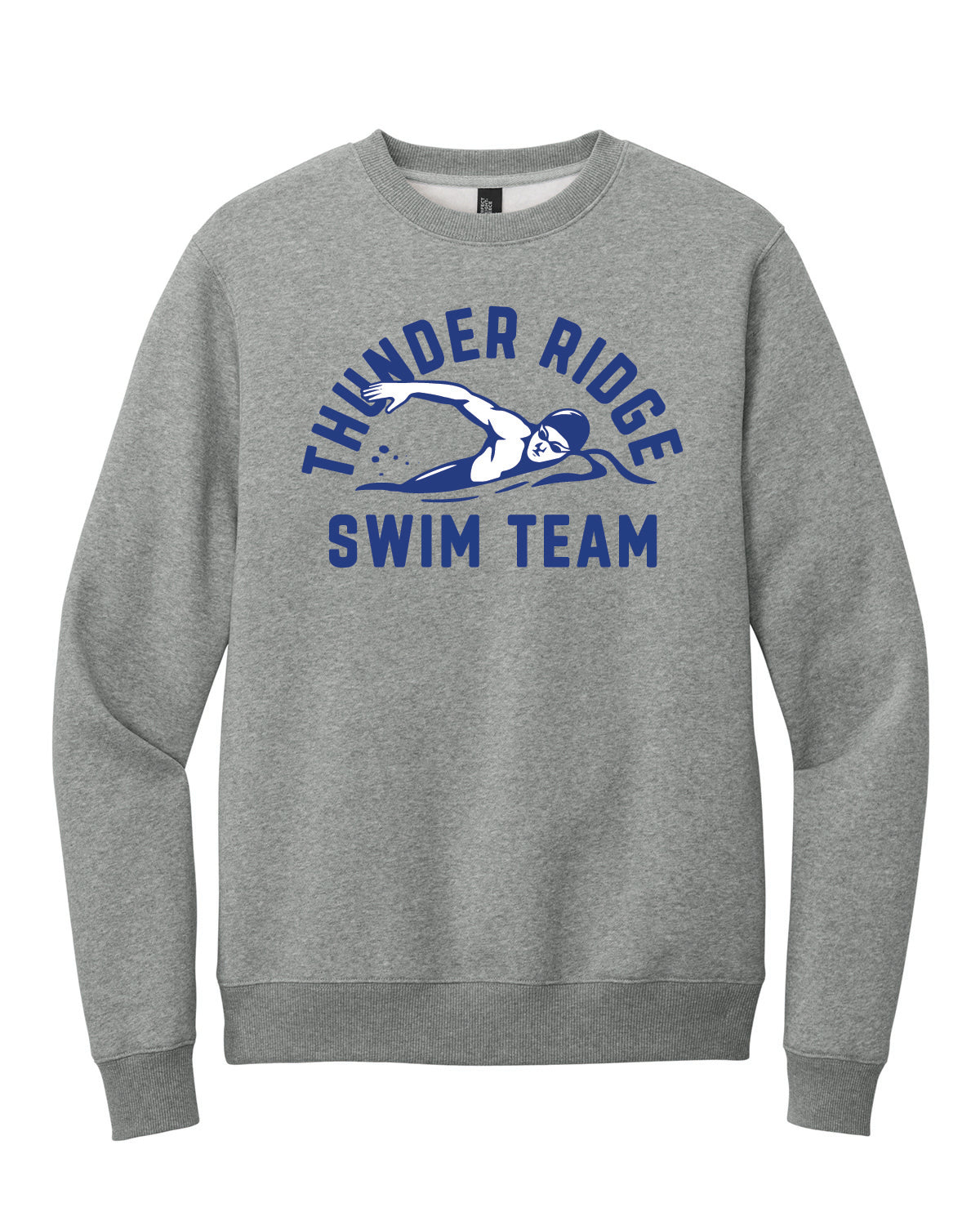 Thunder Ridge Swimming - Printed - District® Perfect Weight® Fleece Crew - DT1106