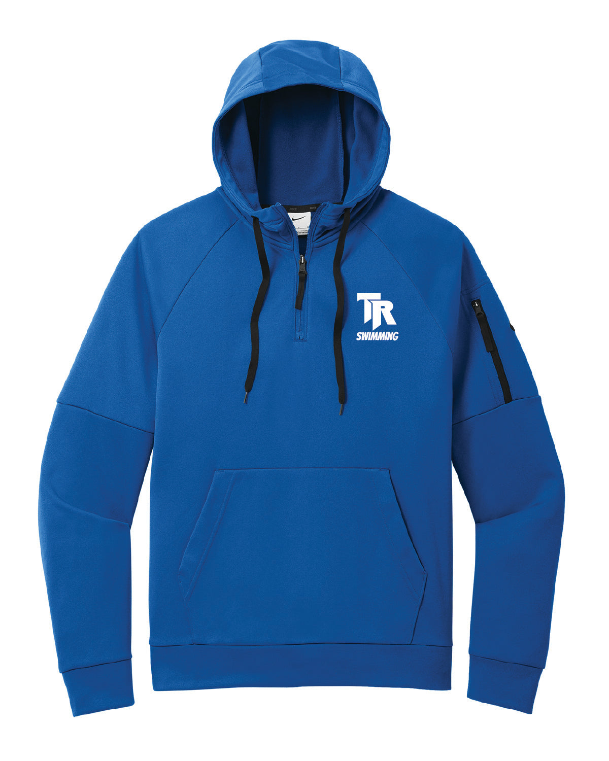 Thunder Ridge Swimming - Embroidered - Nike Therma-FIT Pocket 1/4-Zip Fleece Hoodie - NKFD9742