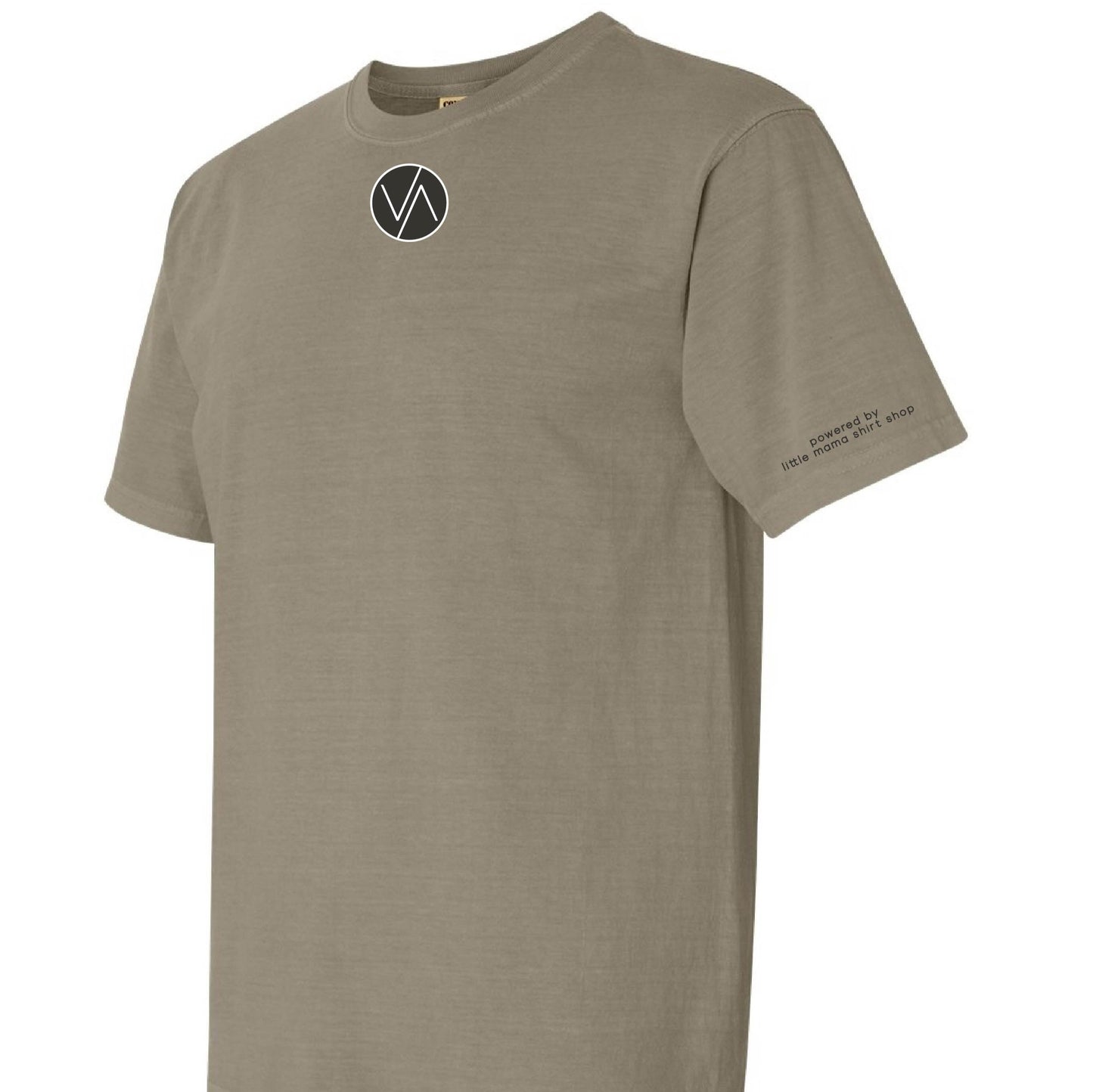 Centered Mini Circle Logo - Comfort Colors Tee