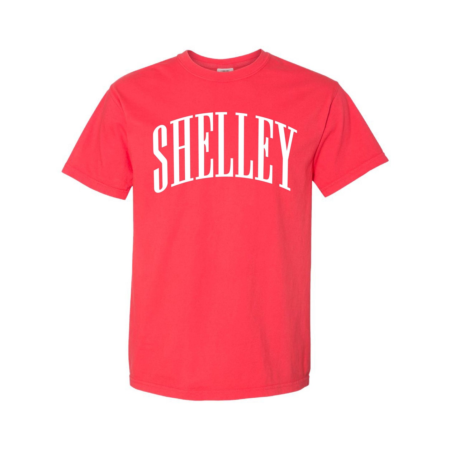 Shelley Russets - Arched Shelley - Paprika Comfort Colors Tee