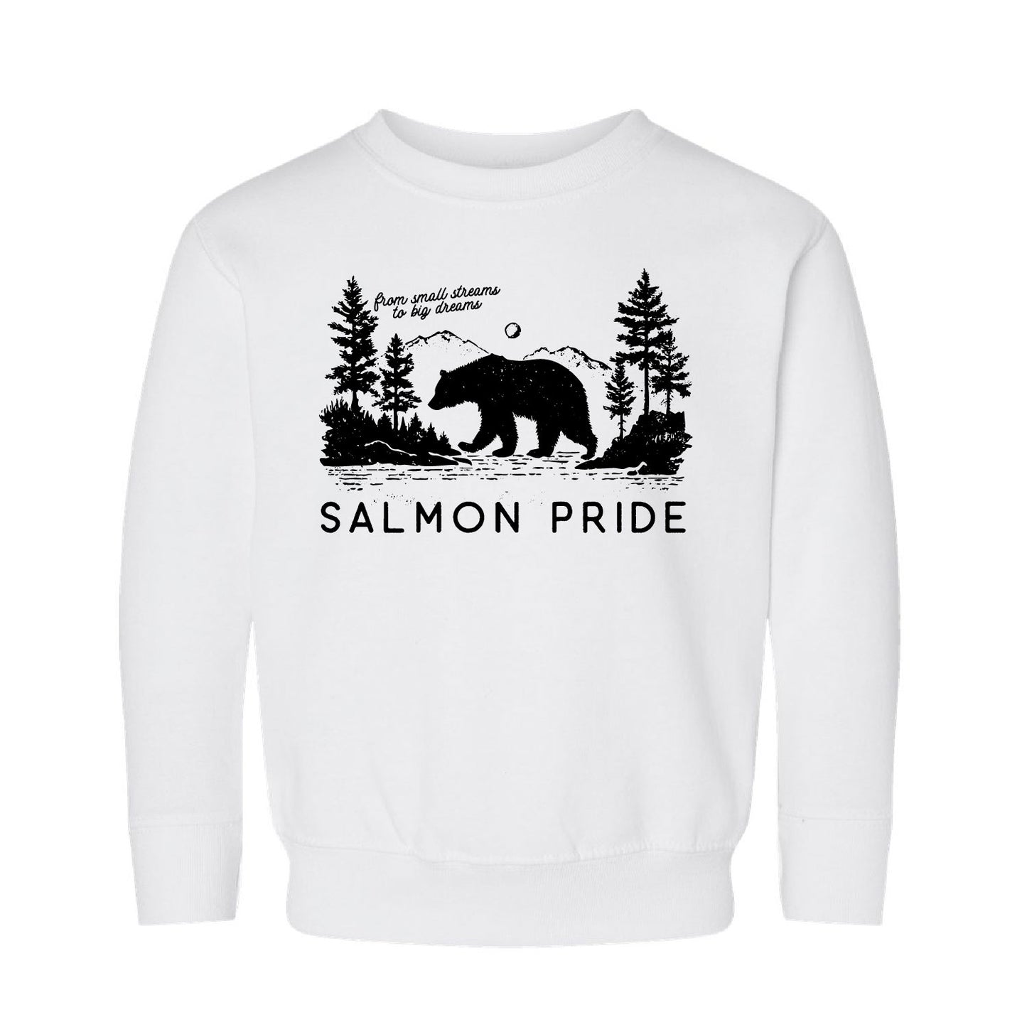 From Small Streams to Big Dreams Salmon Pride - Crewneck Sweatshirts
