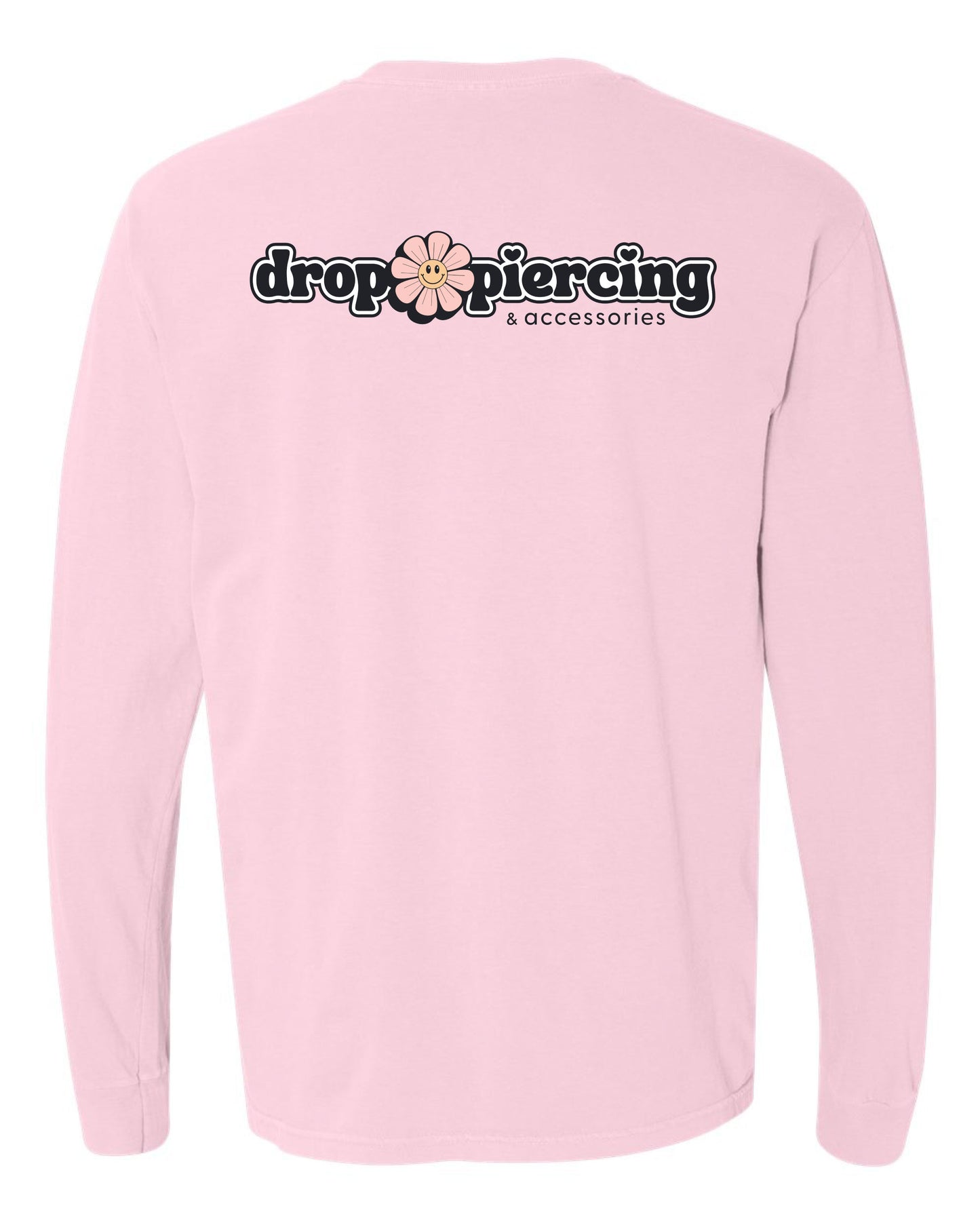 Drop Piercing - Logo - Long Sleeve Comfort Colors Tee