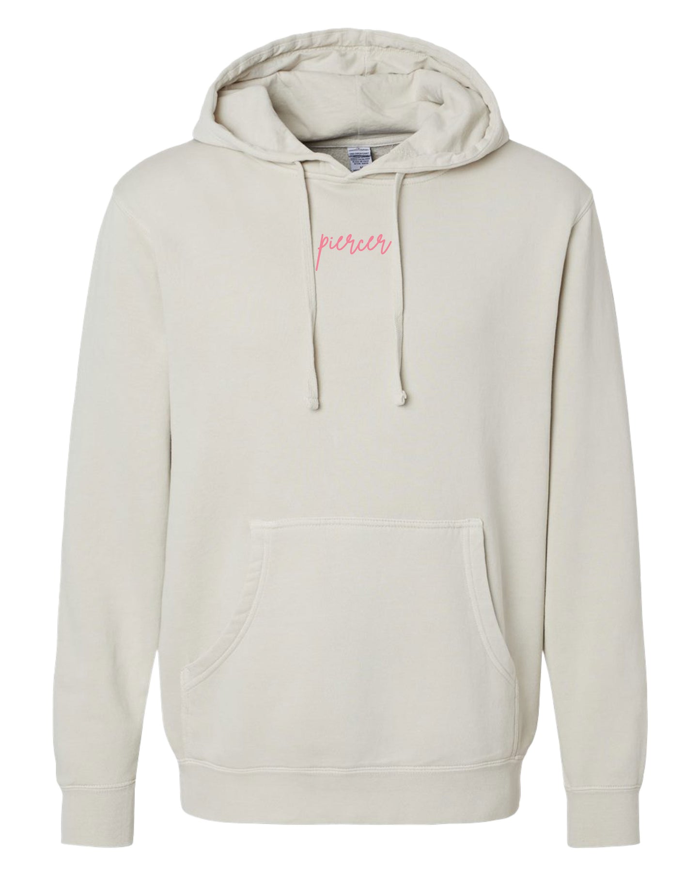 Embroidered Drop Piercing - Piercer - Pigment Hoodie