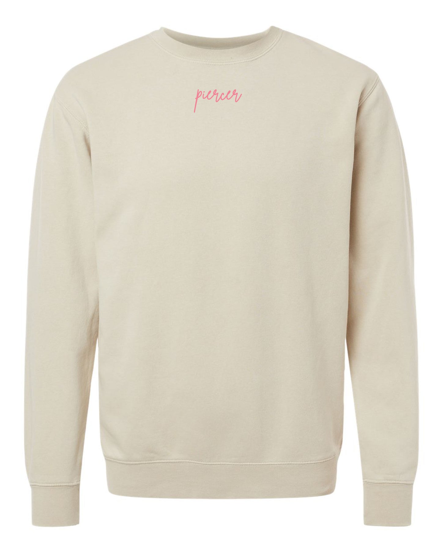 Embroidered Drop Piercing - Piercer - Pigment Crewneck