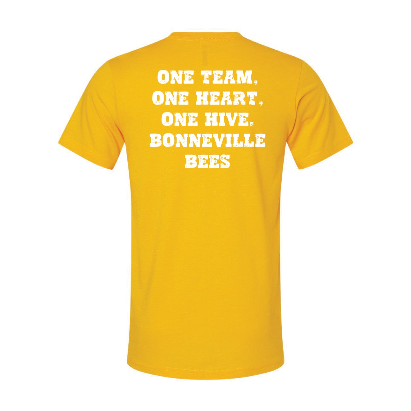 Bonneville Soccer Fan Gear - One Team, One Heart - Bella Canvas Tee