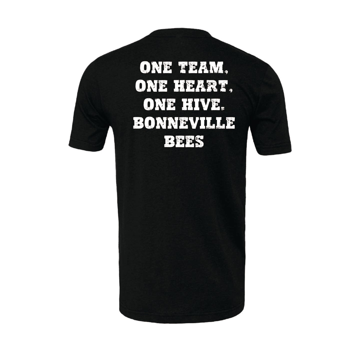 Bonneville Soccer Fan Gear - One Team, One Heart - Bella Canvas Tee