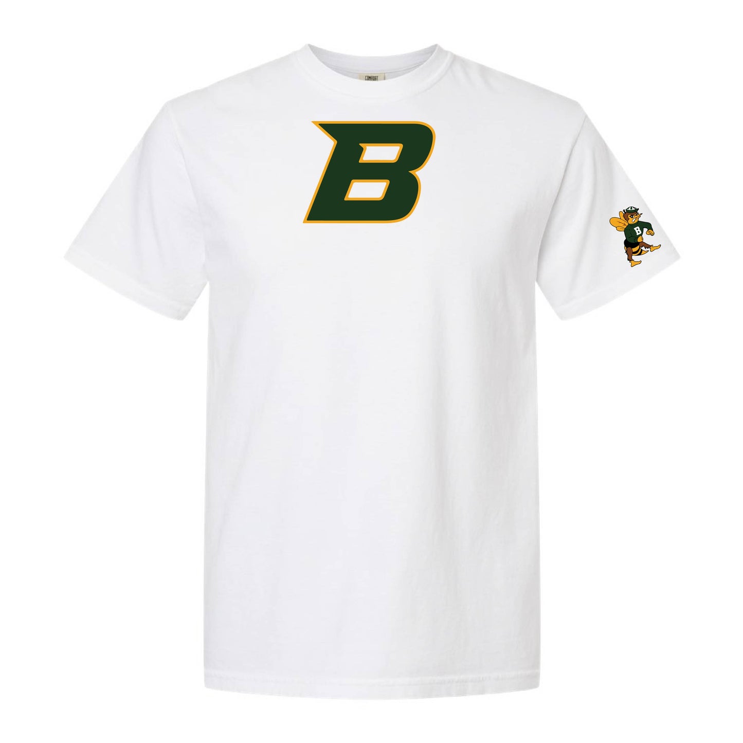 Bonneville B - Green/Gold Chant (f&b and sd) - Comfort Colors Tee