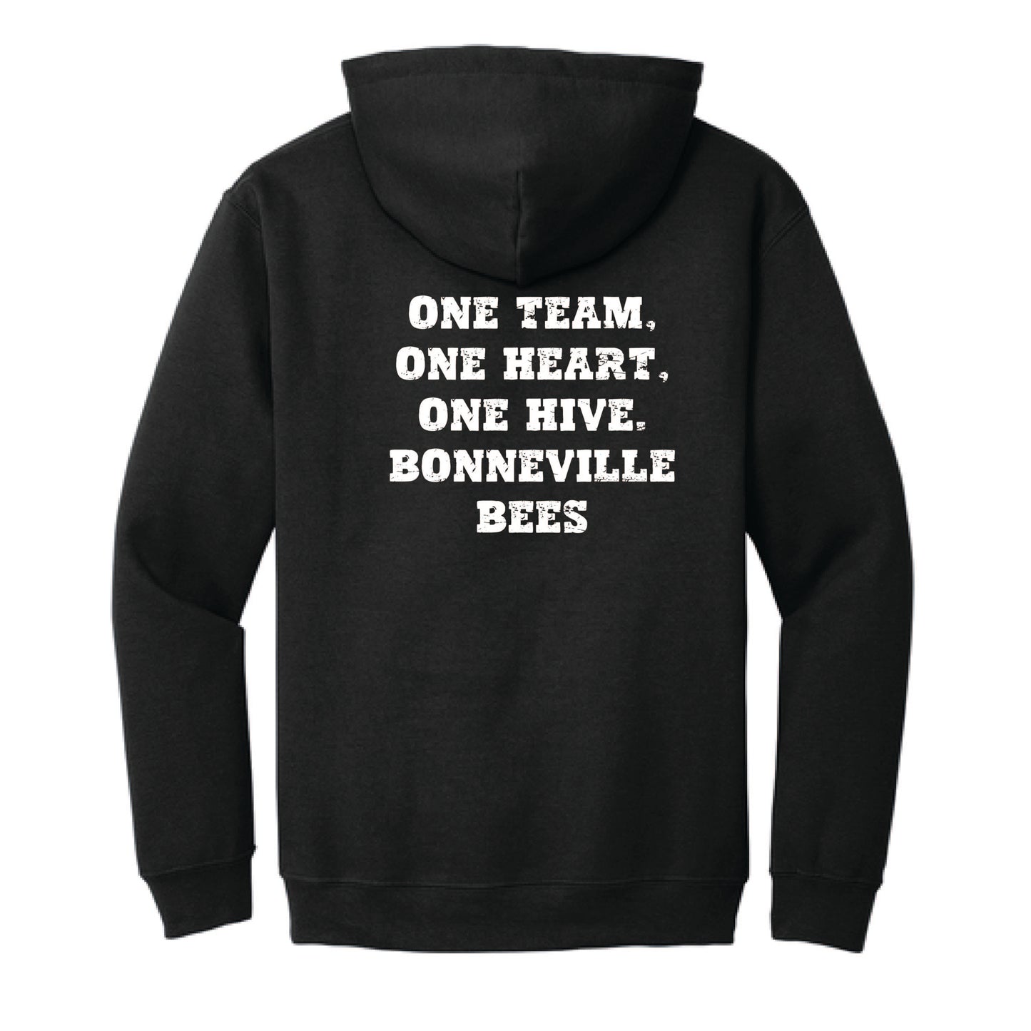 Bonneville Soccer Fan Gear - One Team, One Heart - Gildan Hoodie