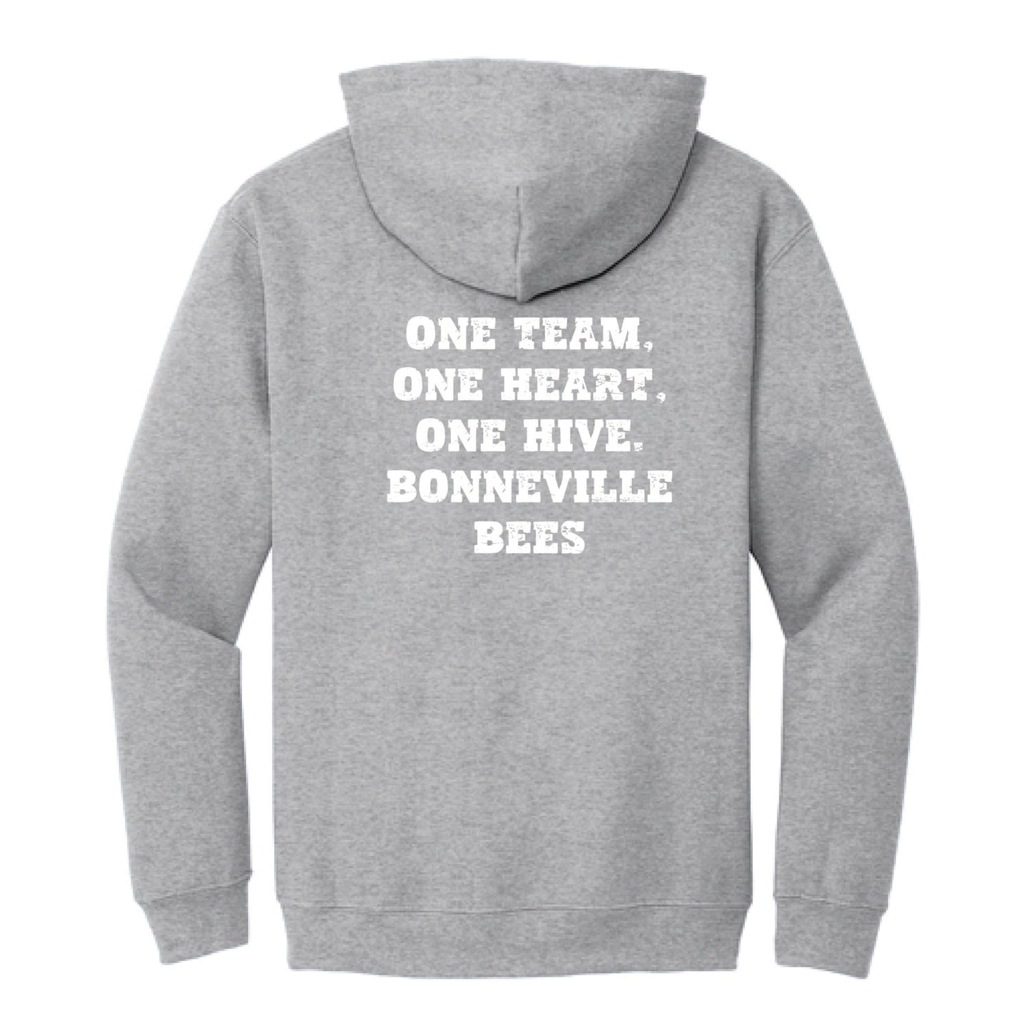 Bonneville Soccer Fan Gear - One Team, One Heart - Gildan Hoodie
