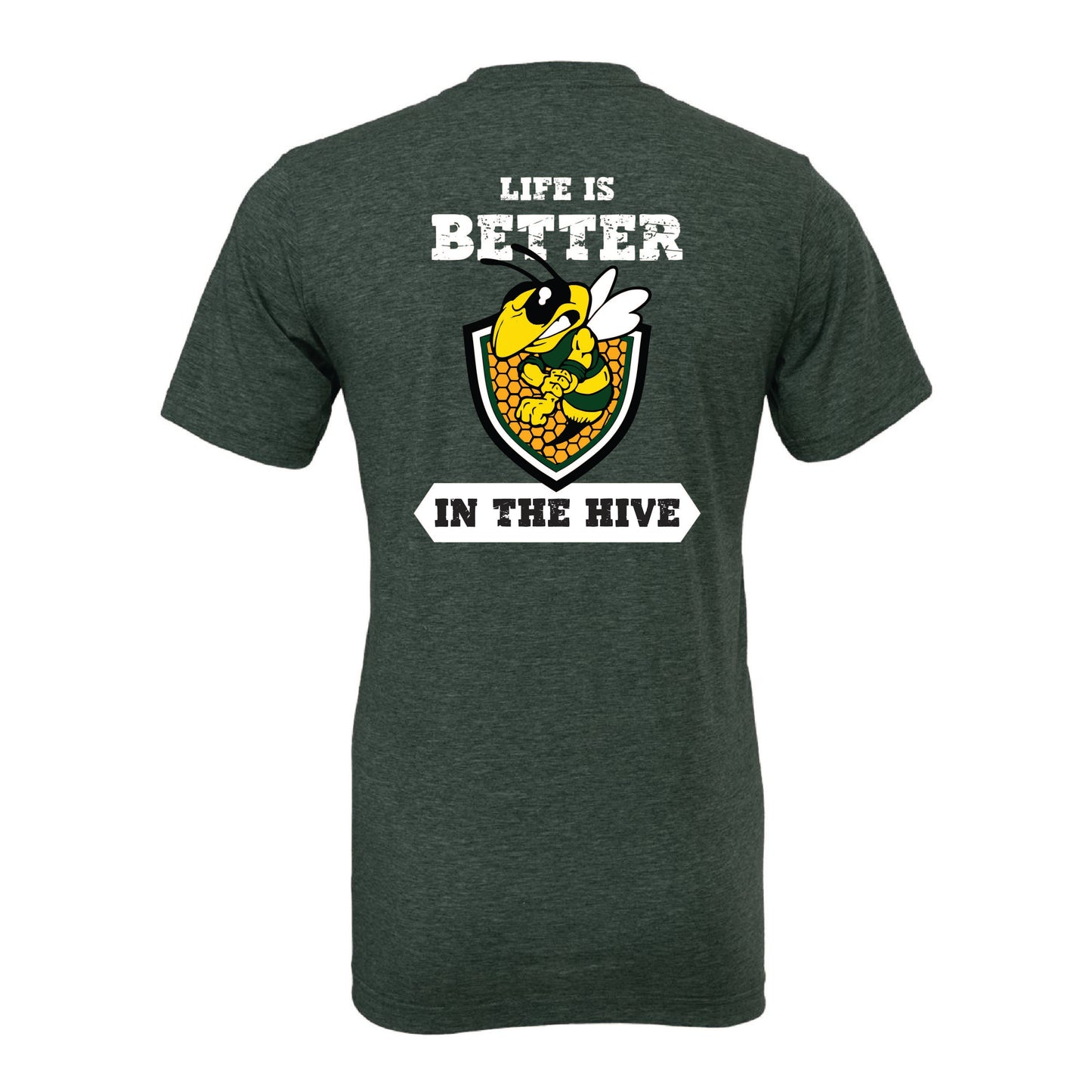Bonneville Soccer Fan Gear - Life is Better in the Hive - Bella Canvas Tee