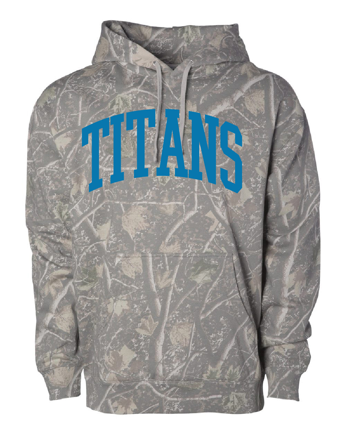 Thunder High School x VAST Apparel - SS4500 - Camo Hoodie - TITANS (Arched)