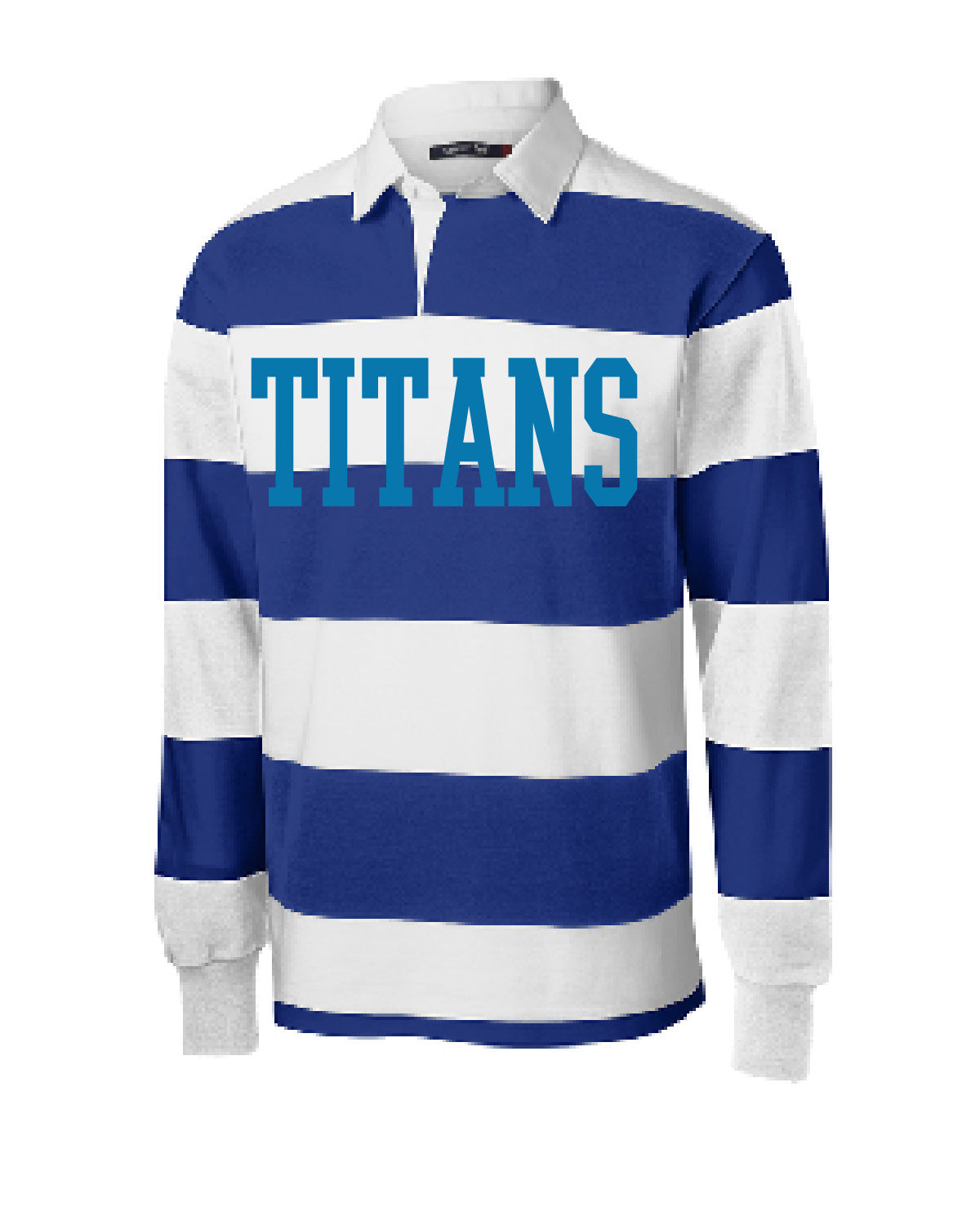 Thunder High School x VAST Apparel- ST301 Royal Rugby Polo - TITANS