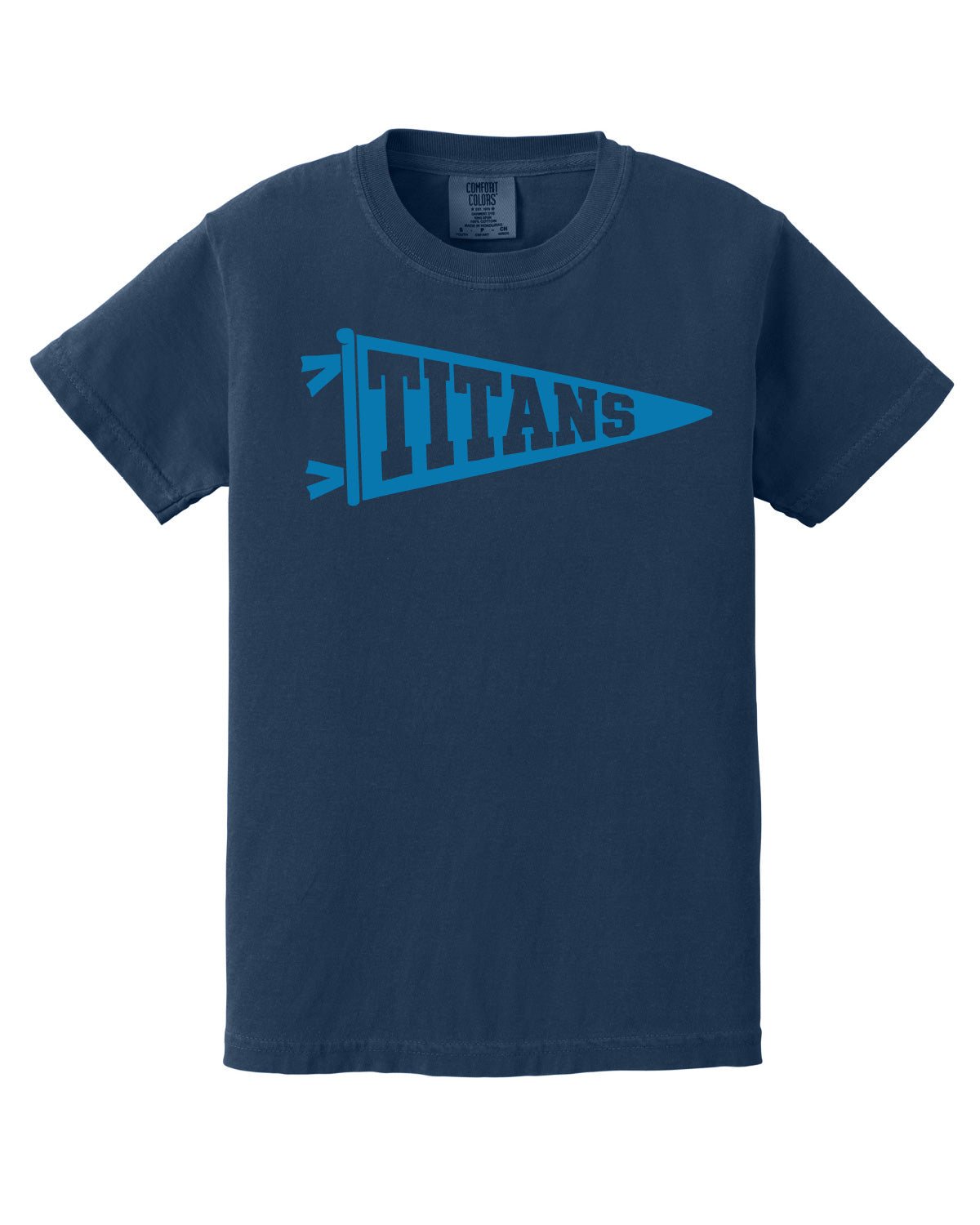 Thunder High School x VAST Apparel - Youth CC Tee - Titans Pennant Flag - Full Size Print