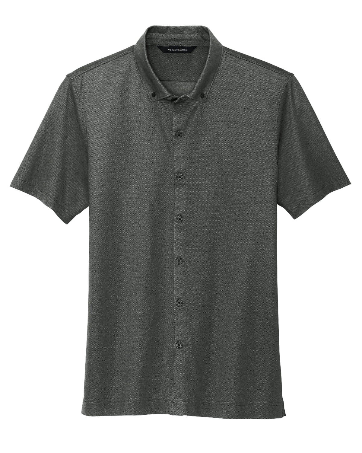 Mercer+Mettle® Stretch Pique Full-Button Polo - MM1006