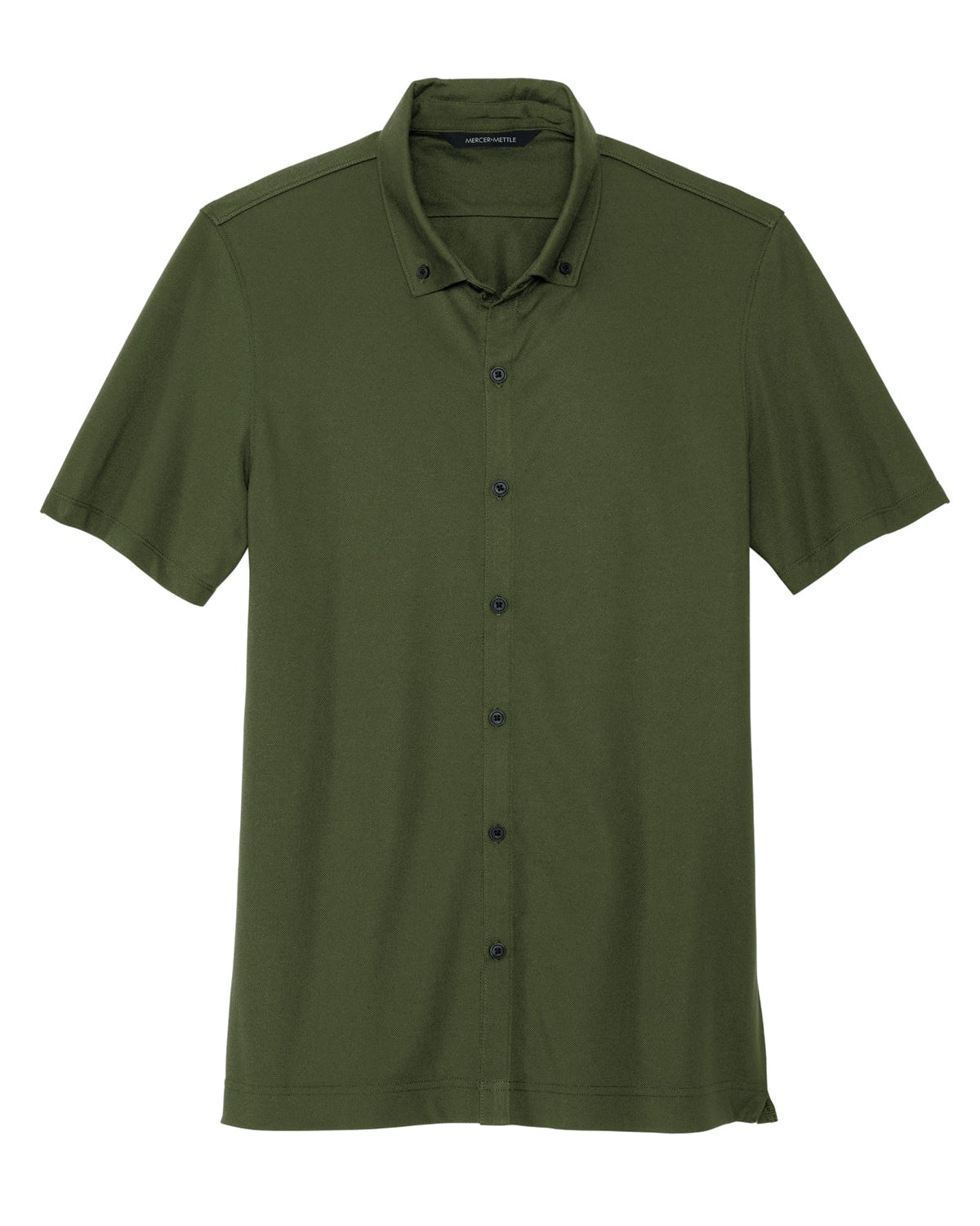 Mercer+Mettle® Stretch Pique Full-Button Polo - MM1006