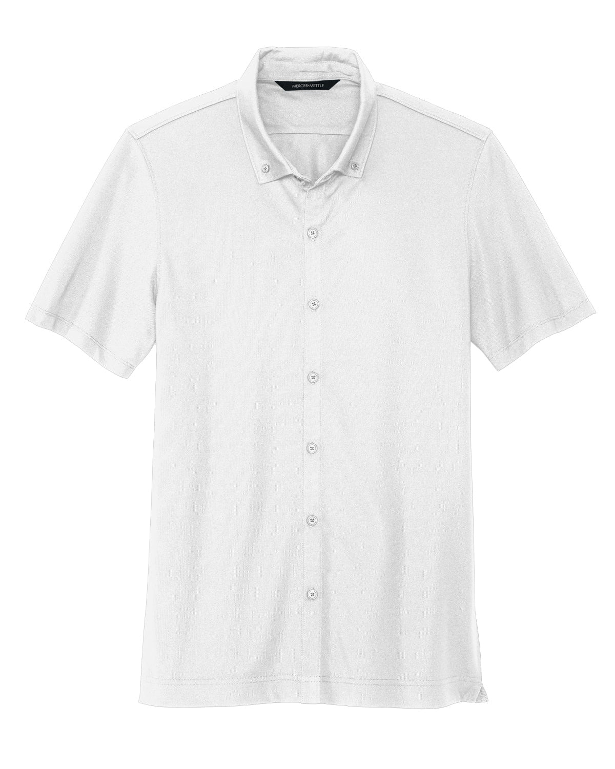 Mercer+Mettle® Stretch Pique Full-Button Polo - MM1006