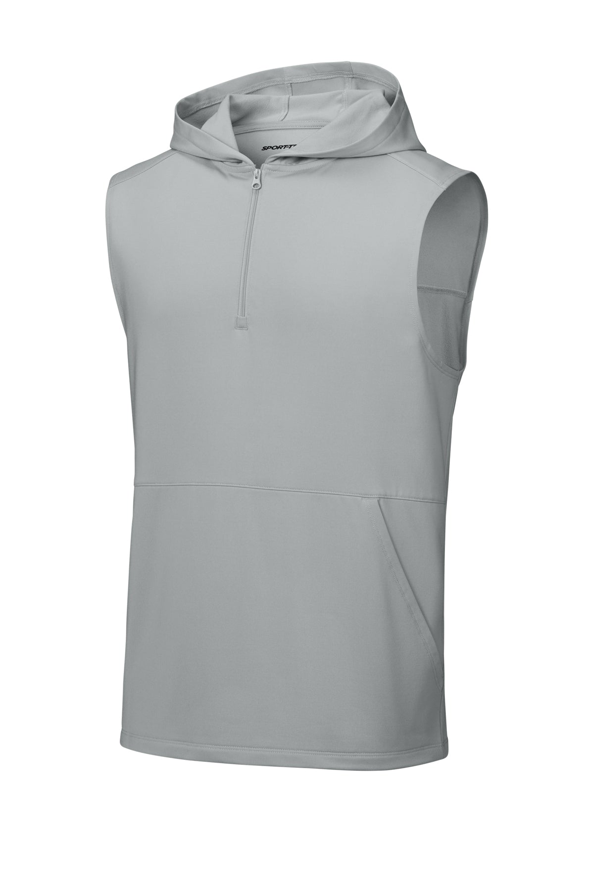 Sport-Tek Stretch Sleeveless Hooded 1/4-Zip - ST858