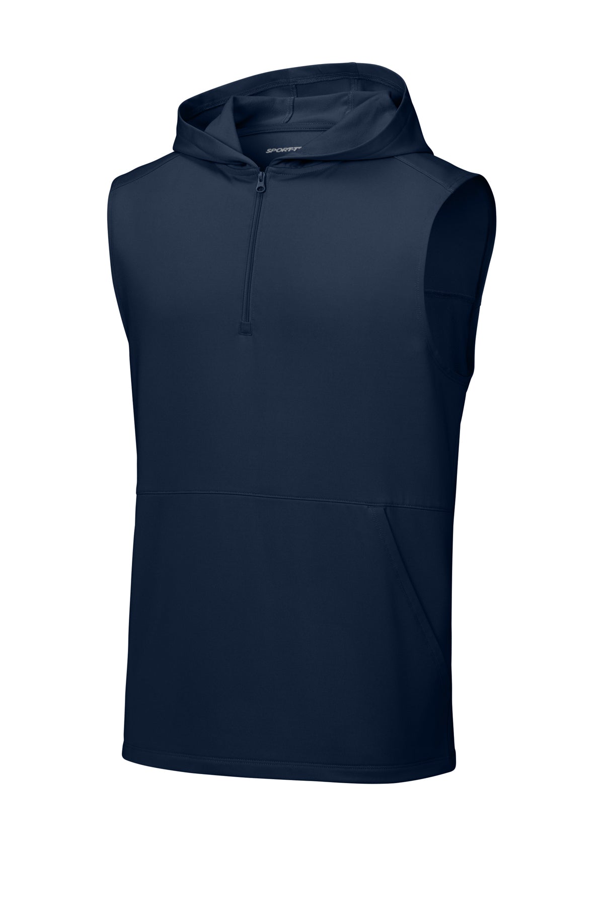 Sport-Tek Stretch Sleeveless Hooded 1/4-Zip - ST858