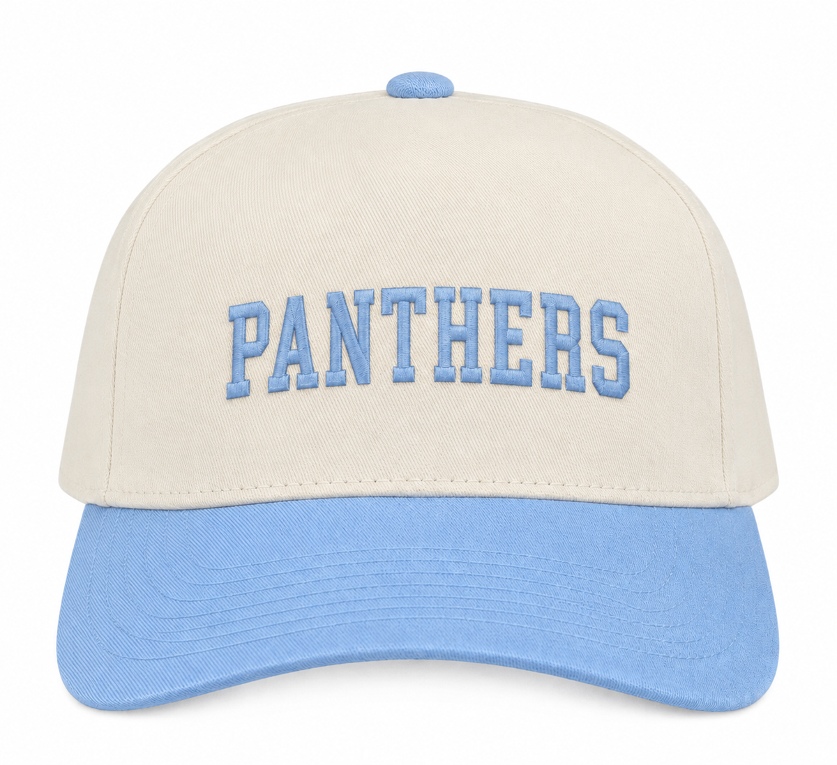 West Jefferson High School - PUFF Embroidered PANTHERS Design - Sky Blue Trucker Hat