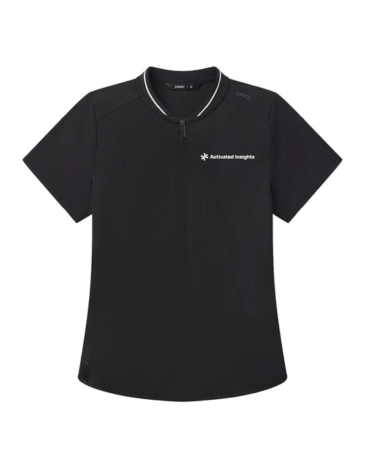 Activated Insights - Embroidered - UNRL Women Amelia Short Sleeve Polo