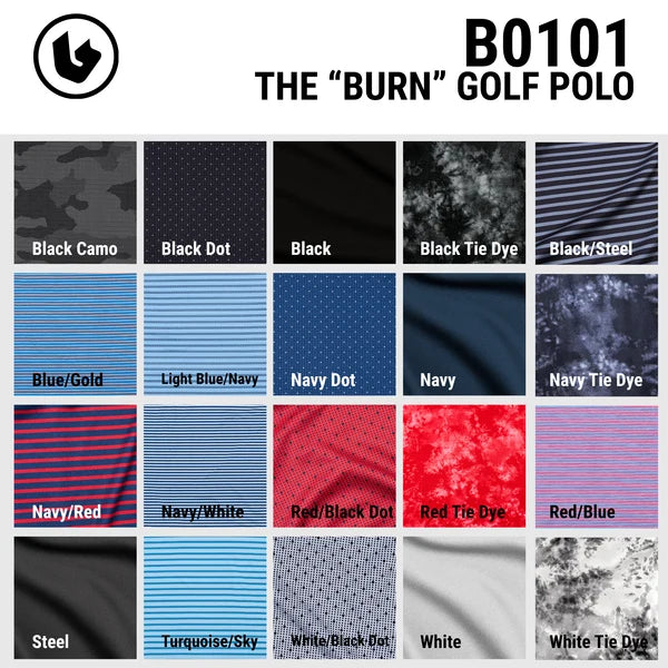 Burnside Men's Burn Golf Polo - B0101