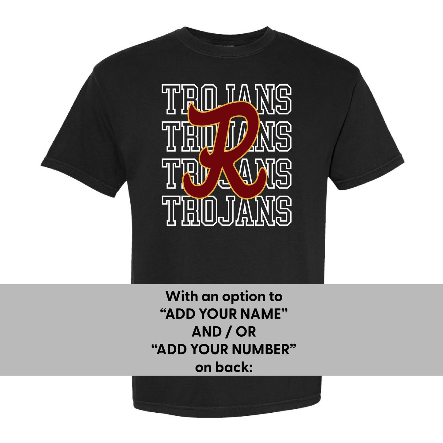 Rigby Trojans x4 - Comfort Colors Tee