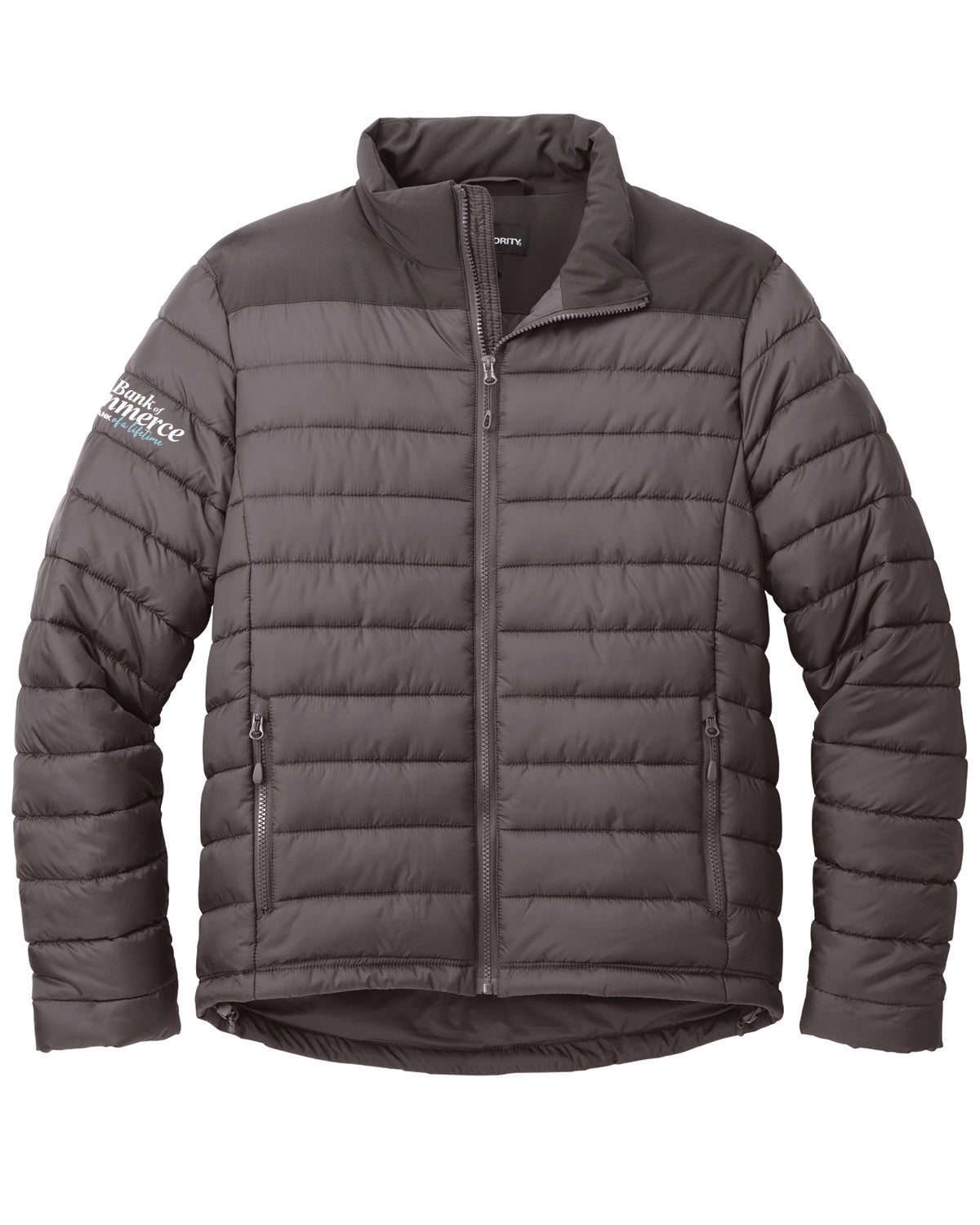 Bank of Commerce - Embroidered Sleeve and Back - Port Authority Puffy Jacket -  J364