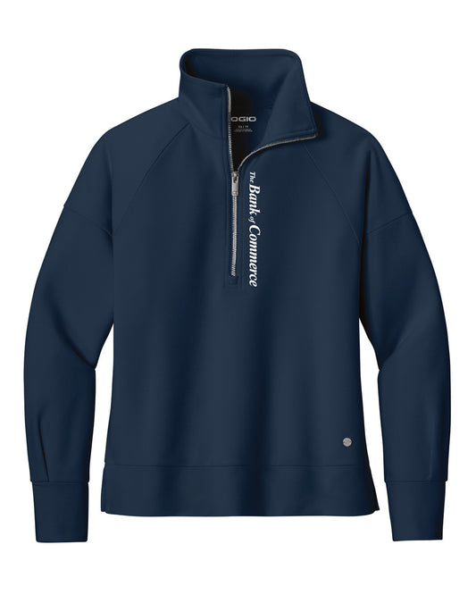 Bank of Commerce - Embroidered Front - WOMENS OGIO 1/2-Zip Fleece - LOG813