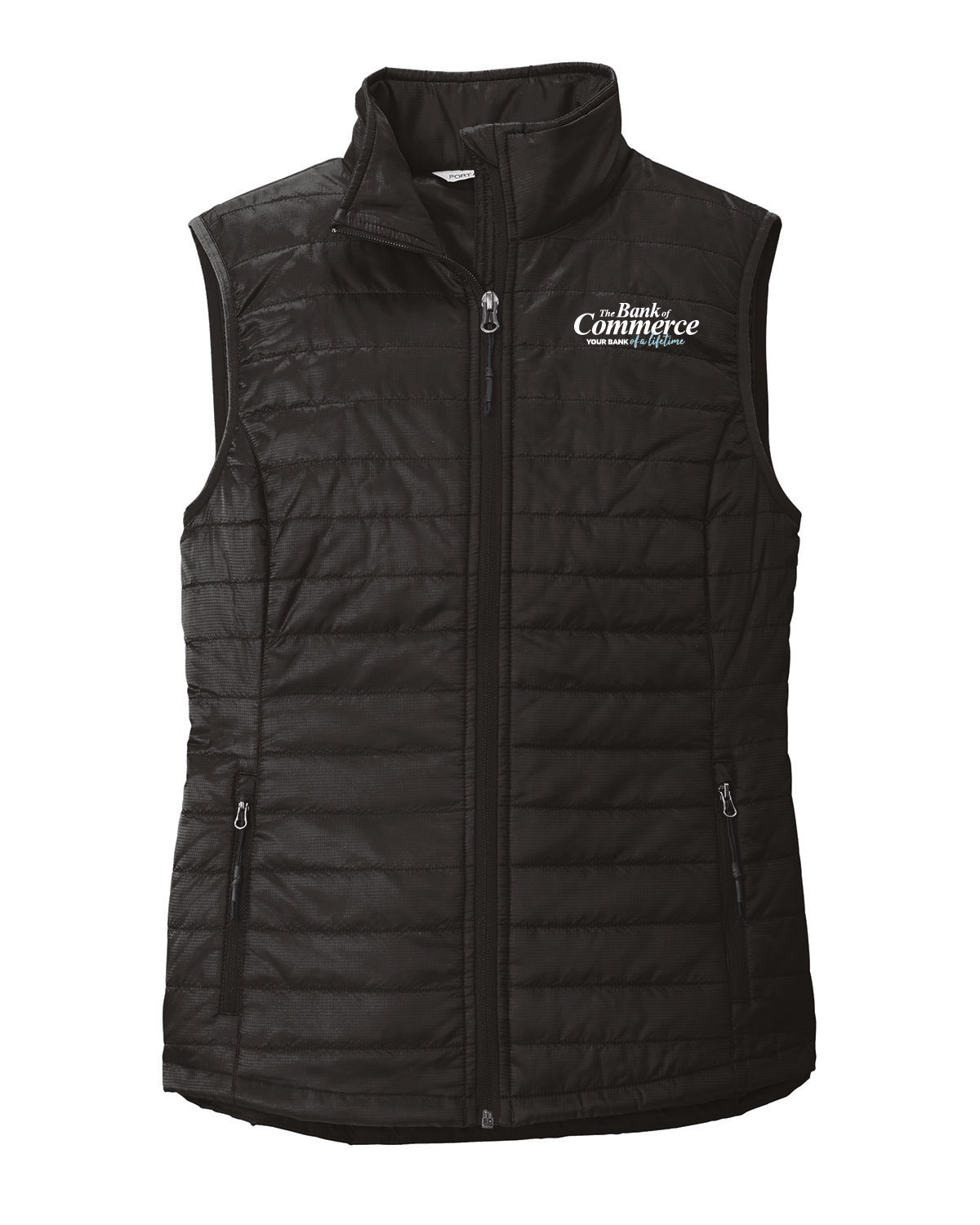 Bank of Commerce - Embroidered Pocket - WOMENS Port Authority Puffy Vest - L851