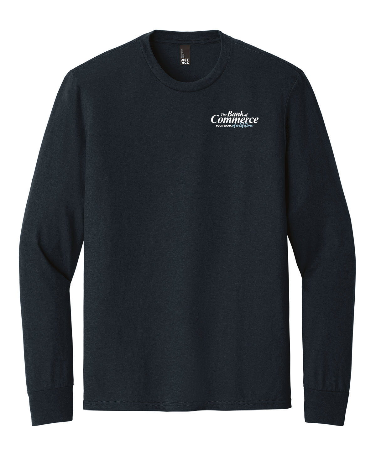 Bank of Commerce - Embroidered Pocket - District Perfect Tri Long Sleeve - DM132
