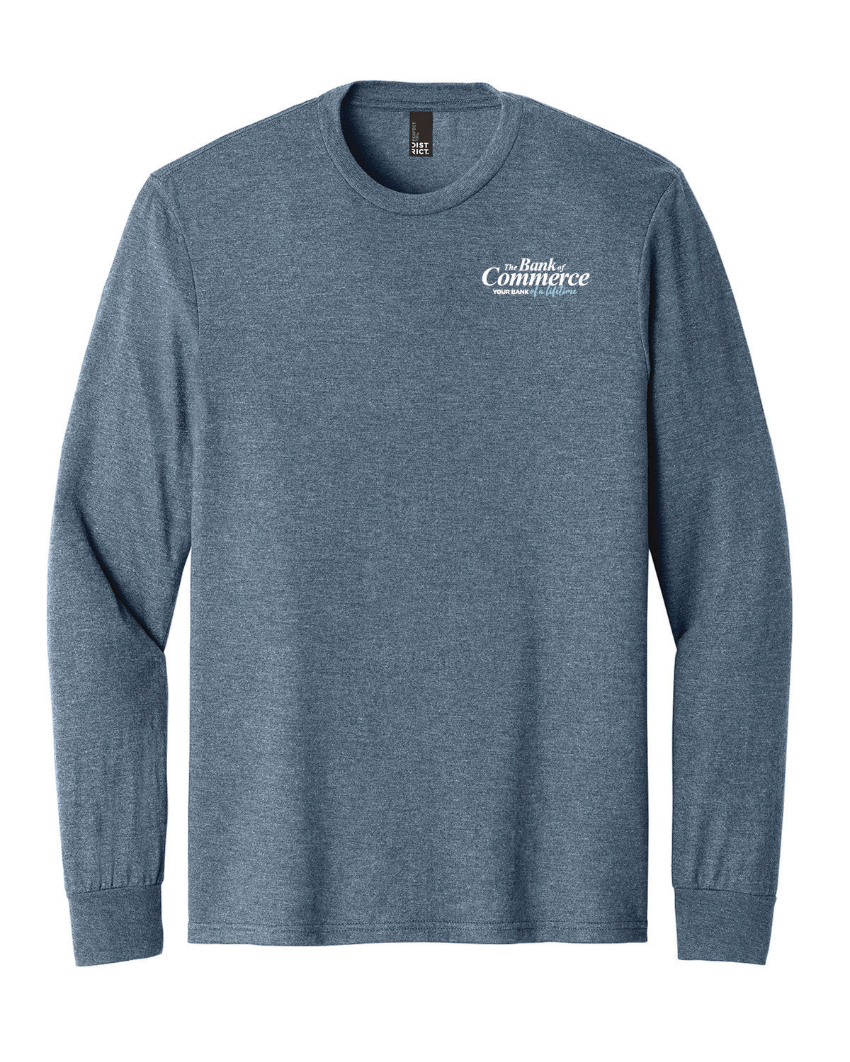 Bank of Commerce - Embroidered Pocket - District Perfect Tri Long Sleeve - DM132