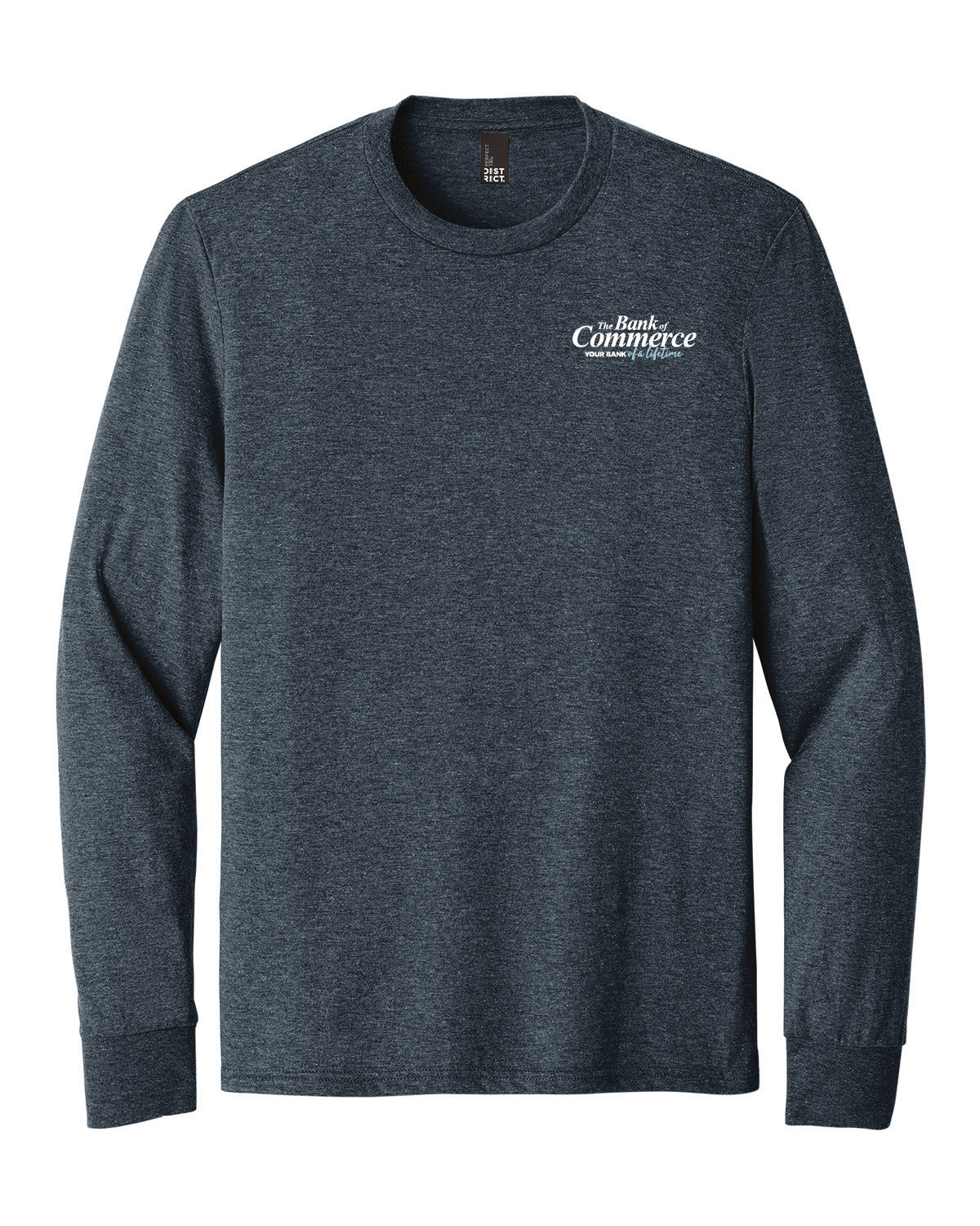 Bank of Commerce - Embroidered Pocket - District Perfect Tri Long Sleeve - DM132