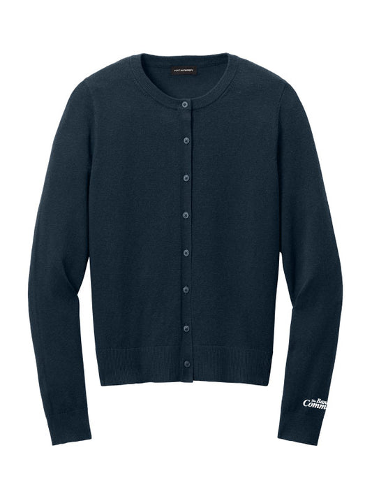Bank of Commerce - Embroidered - LSW2870 Port Authority® Women’s Easy Care Crewneck Cardigan Sweater