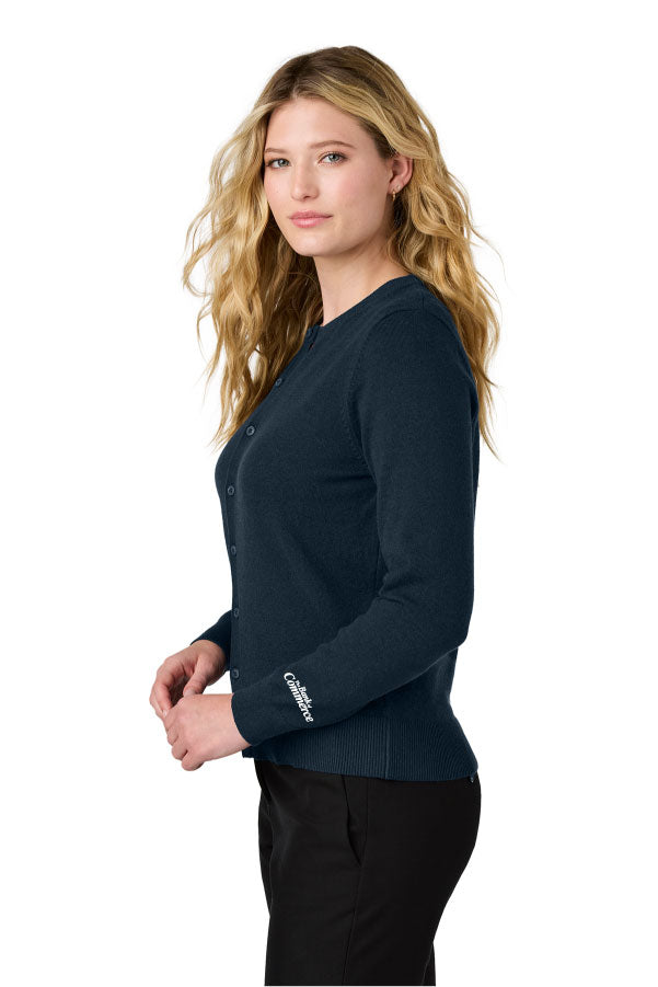 Bank of Commerce - Embroidered - LSW2870 Port Authority® Women’s Easy Care Crewneck Cardigan Sweater