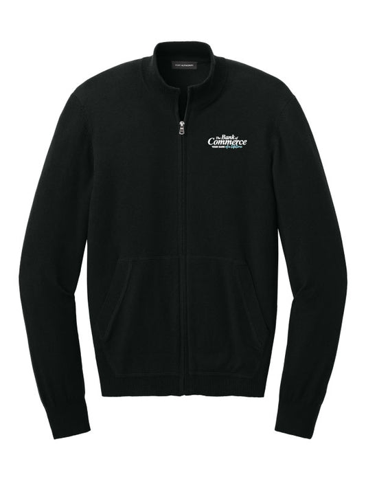 Bank of Commerce - Embroidered - SW2901 Port Authority® Unisex Easy Care Full-Zip Sweater