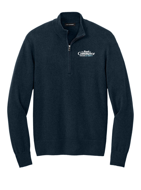 Bank of Commerce - Embroidered - SW2900 Port Authority® Unisex Easy Care 1/4-Zip Sweater