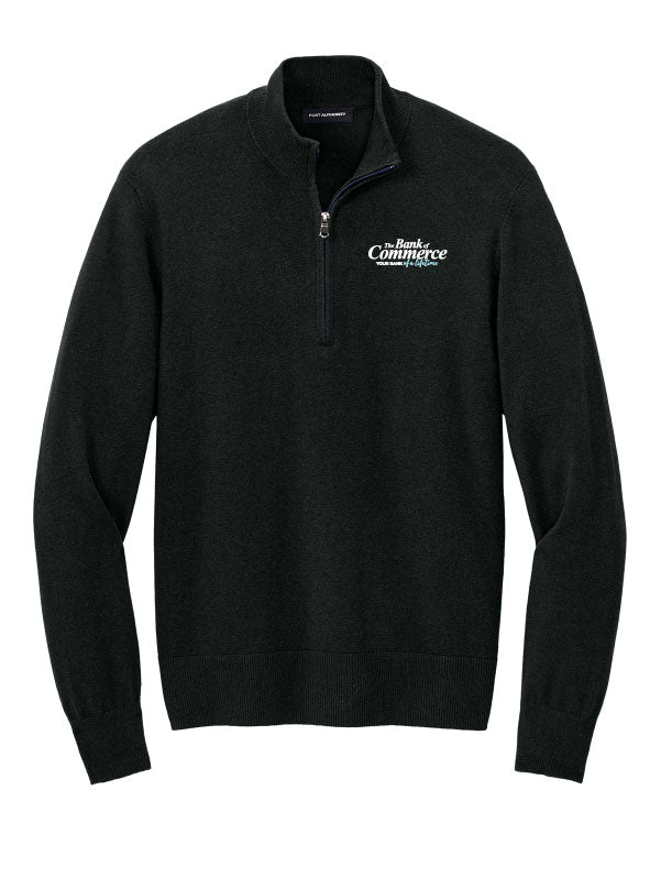 Bank of Commerce - Embroidered - SW2900 Port Authority® Unisex Easy Care 1/4-Zip Sweater