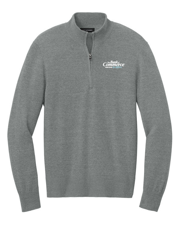 Bank of Commerce - Embroidered - SW2900 Port Authority® Unisex Easy Care 1/4-Zip Sweater