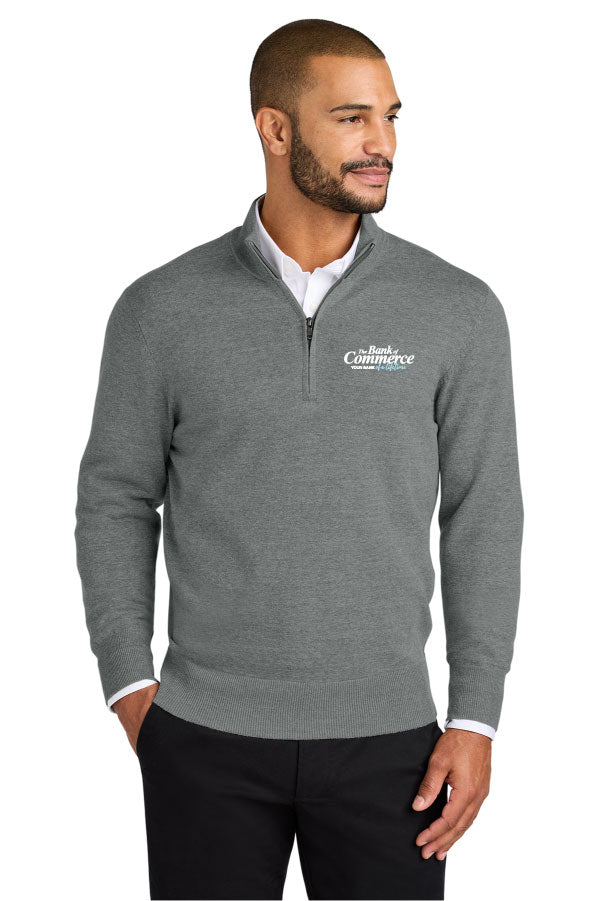 Bank of Commerce - Embroidered - SW2900 Port Authority® Unisex Easy Care 1/4-Zip Sweater